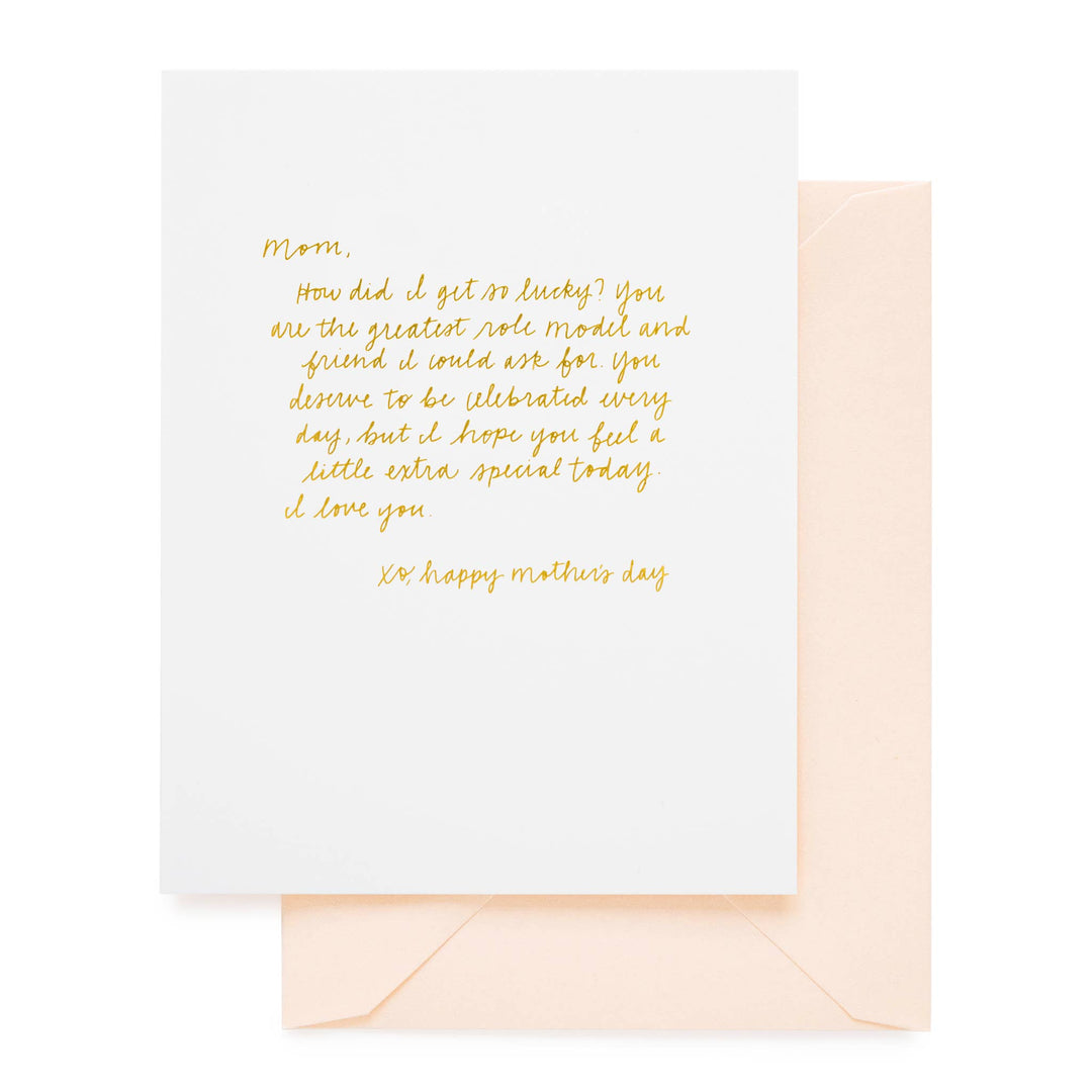Sugar Paper - Letter to Mom