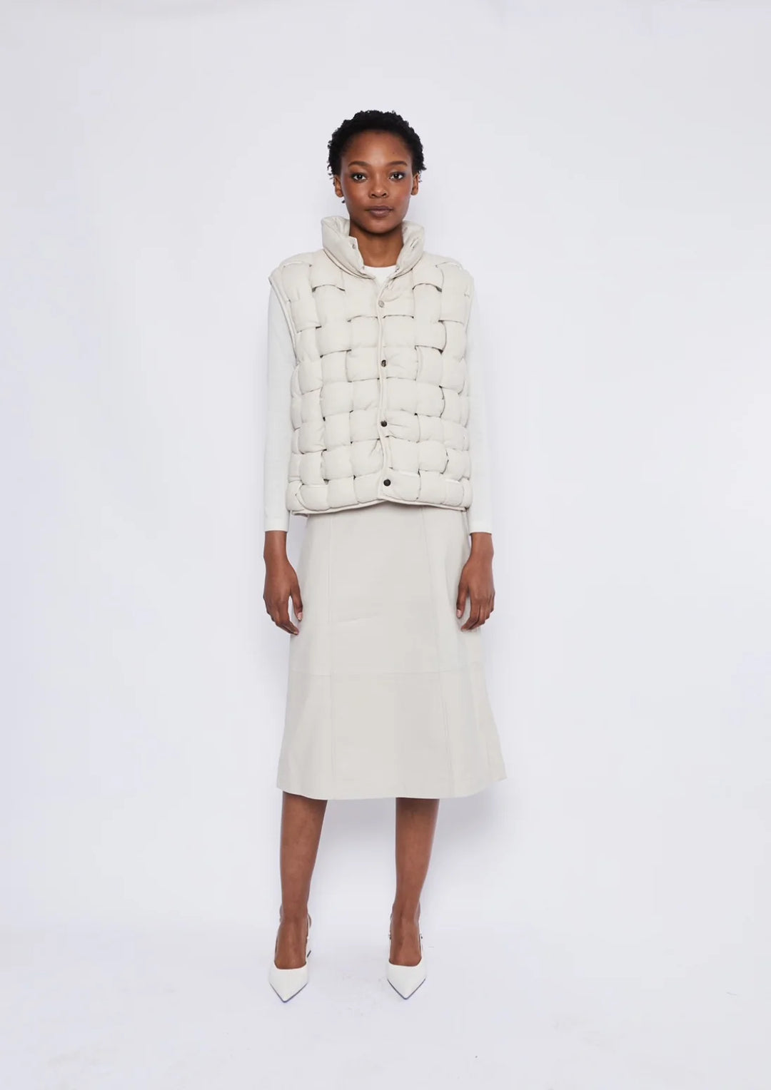DEA Woven Leather Vest