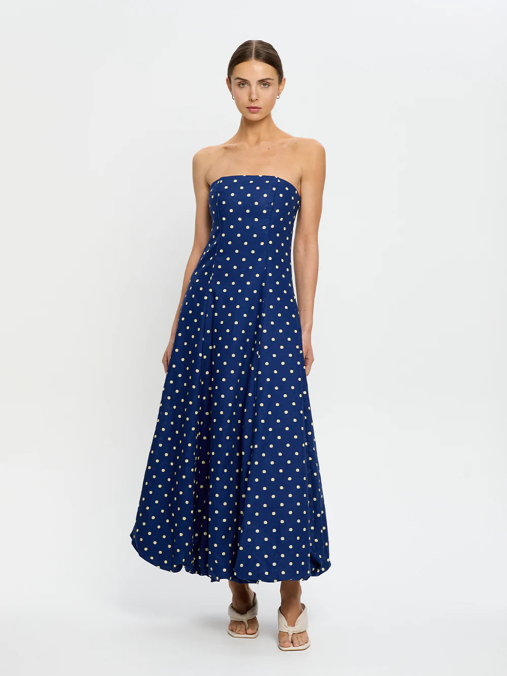 Kivari Lily Maxi Dress | Print/Blue | Size 8
