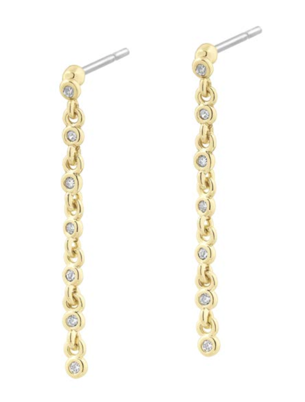 Electric Picks Dew Drop Earrings Gold