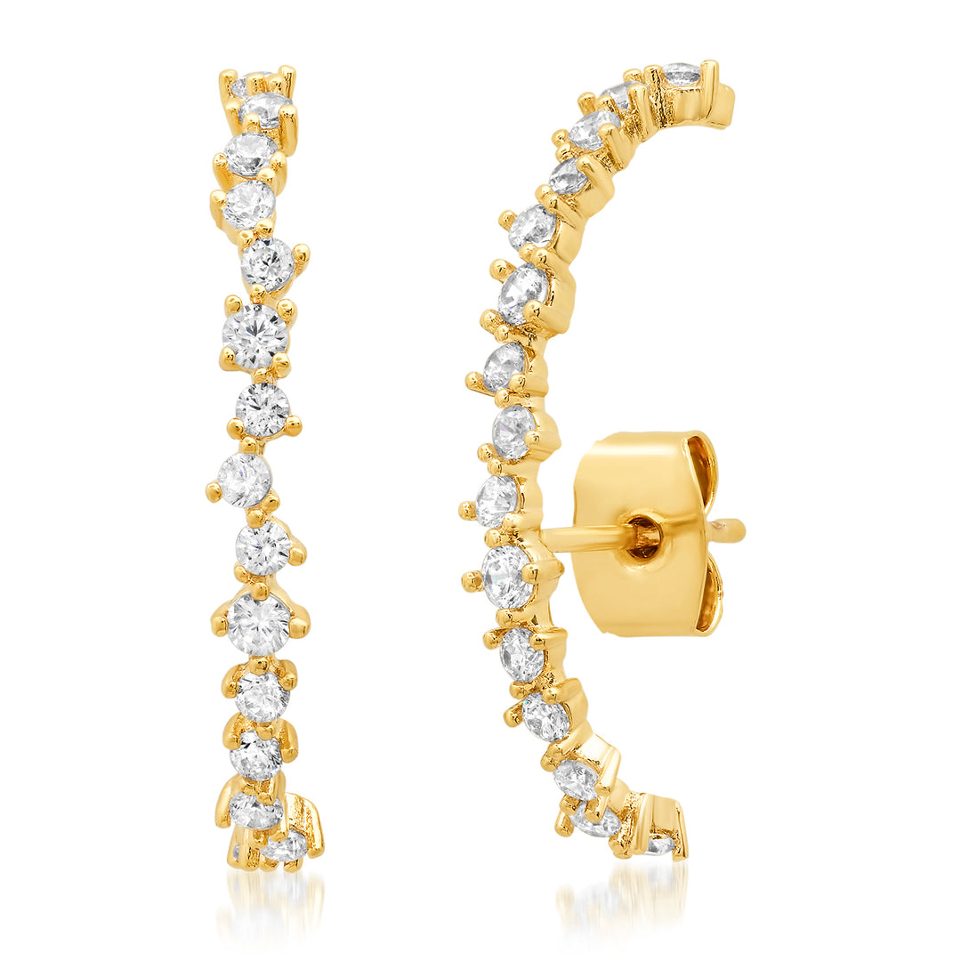TAI Pave Ear Climbers
