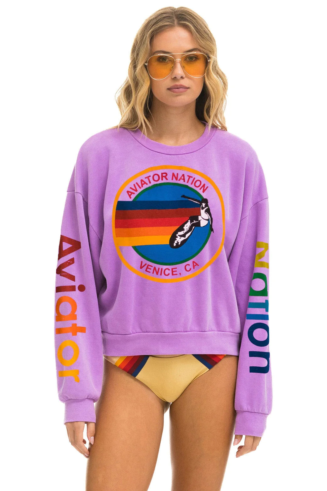 Neon purple sweatshirt clearance