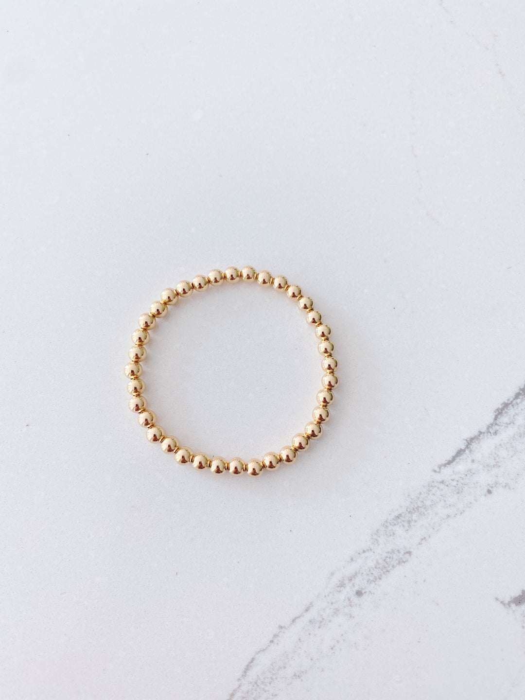 5MM Medium Gold Ball Bracelet