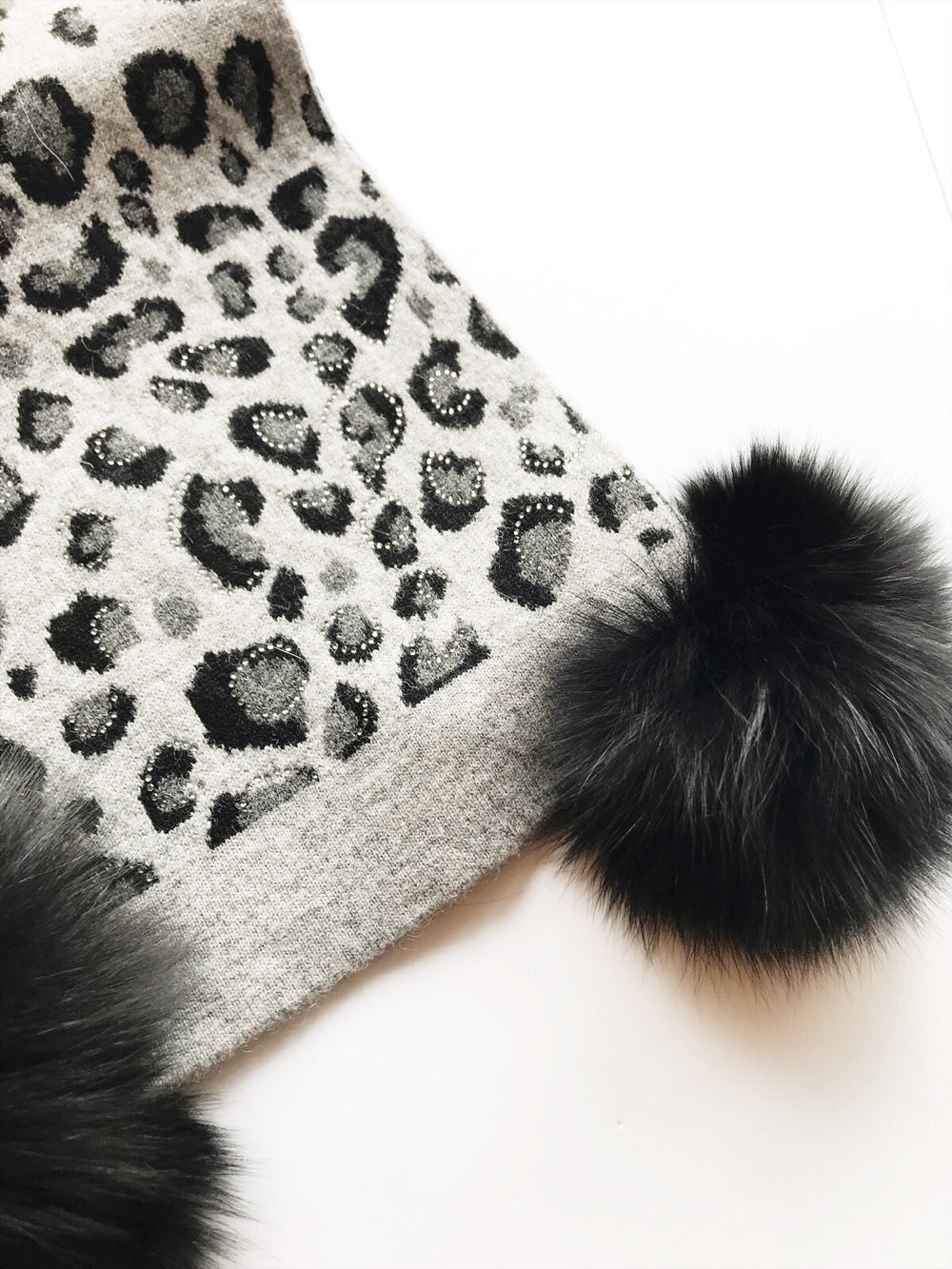 Mitchie's matching Knit Wool Scarf -Leopard / EQUATION Boutique