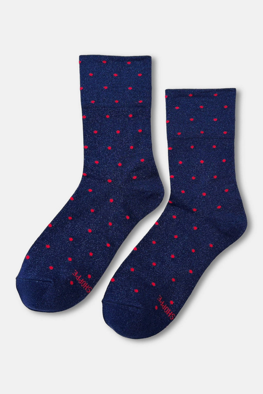 Le Bon Shoppe - Lurex Patterned Sneaker Socks