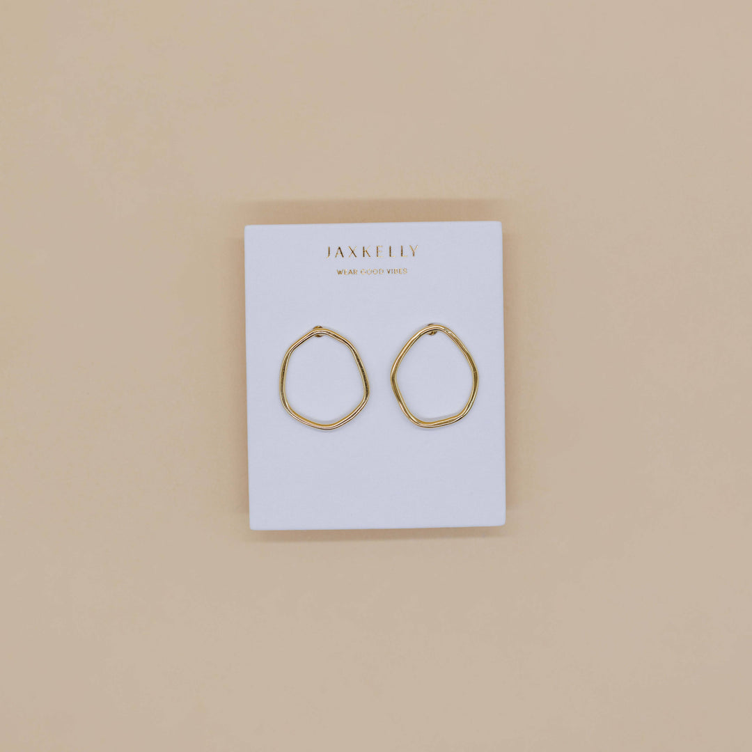 JaxKelly - Gold Organic Hoop