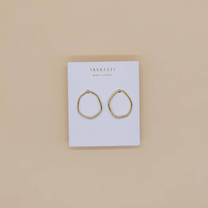 JaxKelly - Gold Organic Hoop