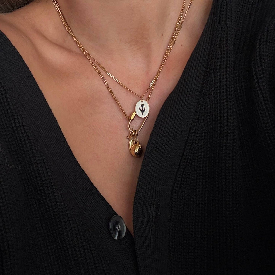 Namaste Jewelry - Tulipe Necklace- Silver