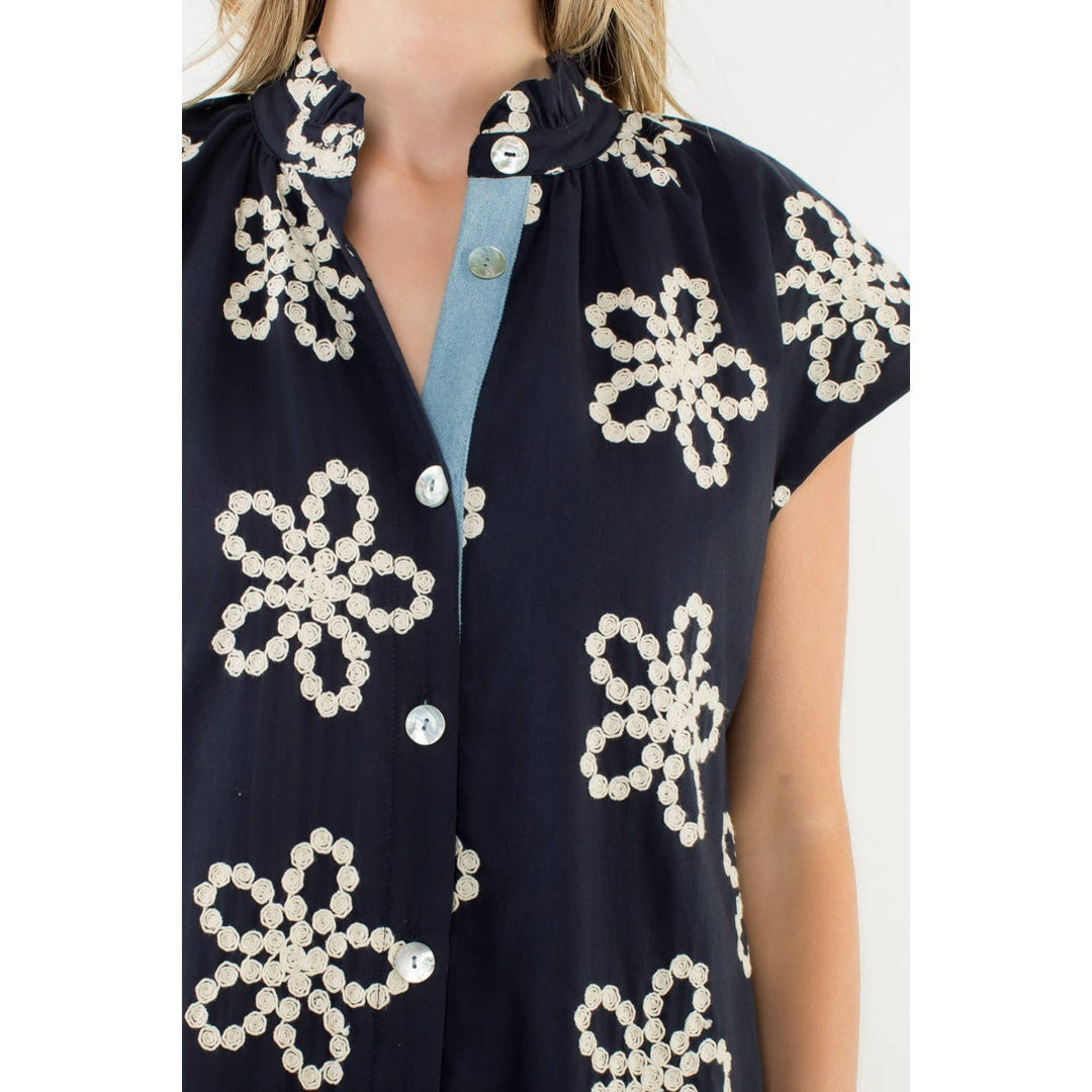 THML FTM3120 Ruffle Collar Dress