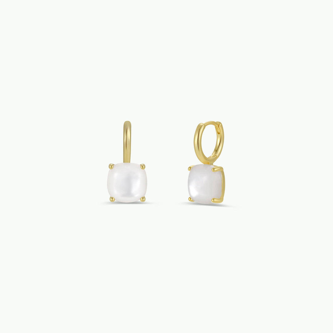 JaxKelly - Gemstone Mini Drop - Mother of Pearl