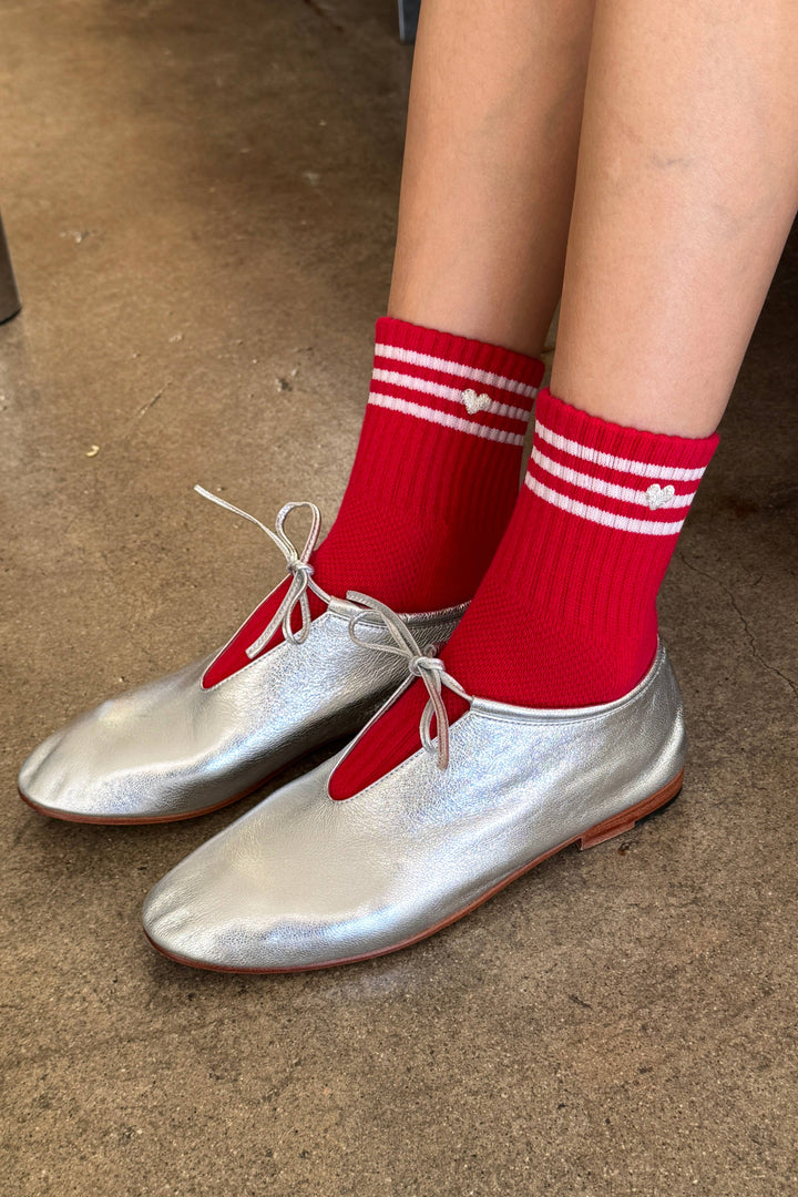 Le Bon Shoppe - Heart Embroidered Girlfriend socks