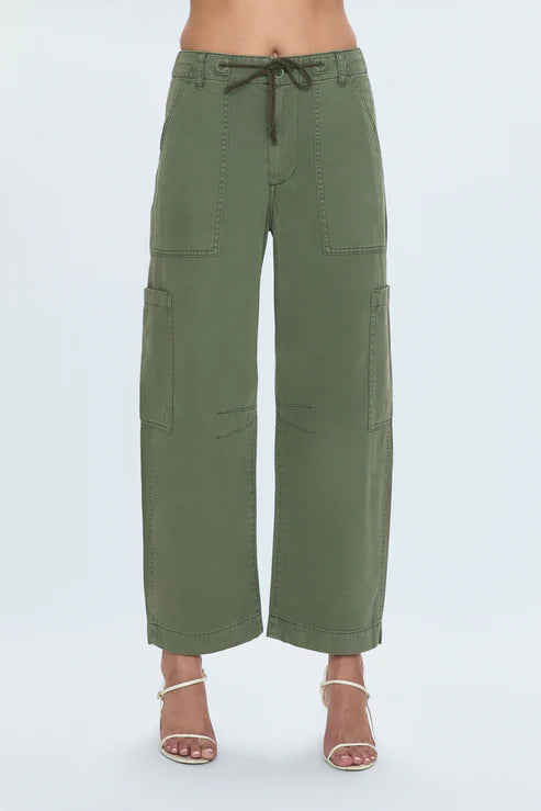 Pistola Sabrina Curved Utility Pants -Meadow