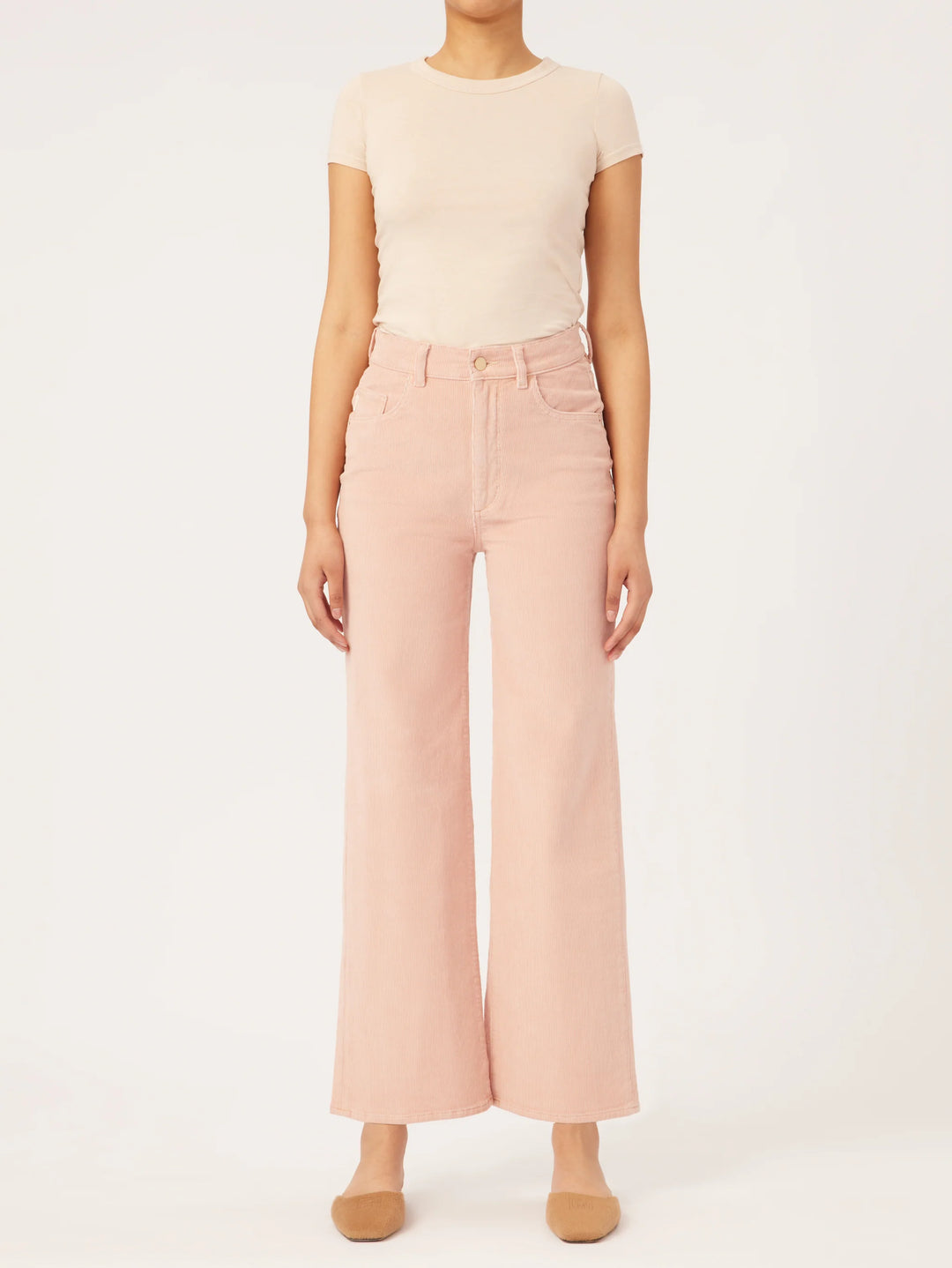 DL1961 Hepburn Wide Leg High Rise Vintage - Rose Vale