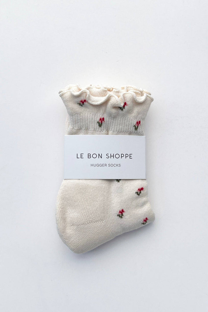 Le Bon Shoppe - Petal Ruffled Hugger Crew Socks