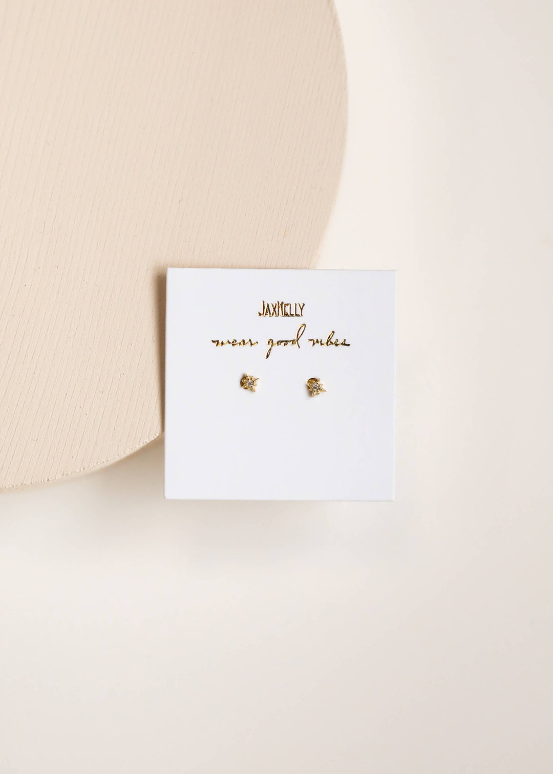 JaxKelly - Tiny Stud - Star - Gold Earrings