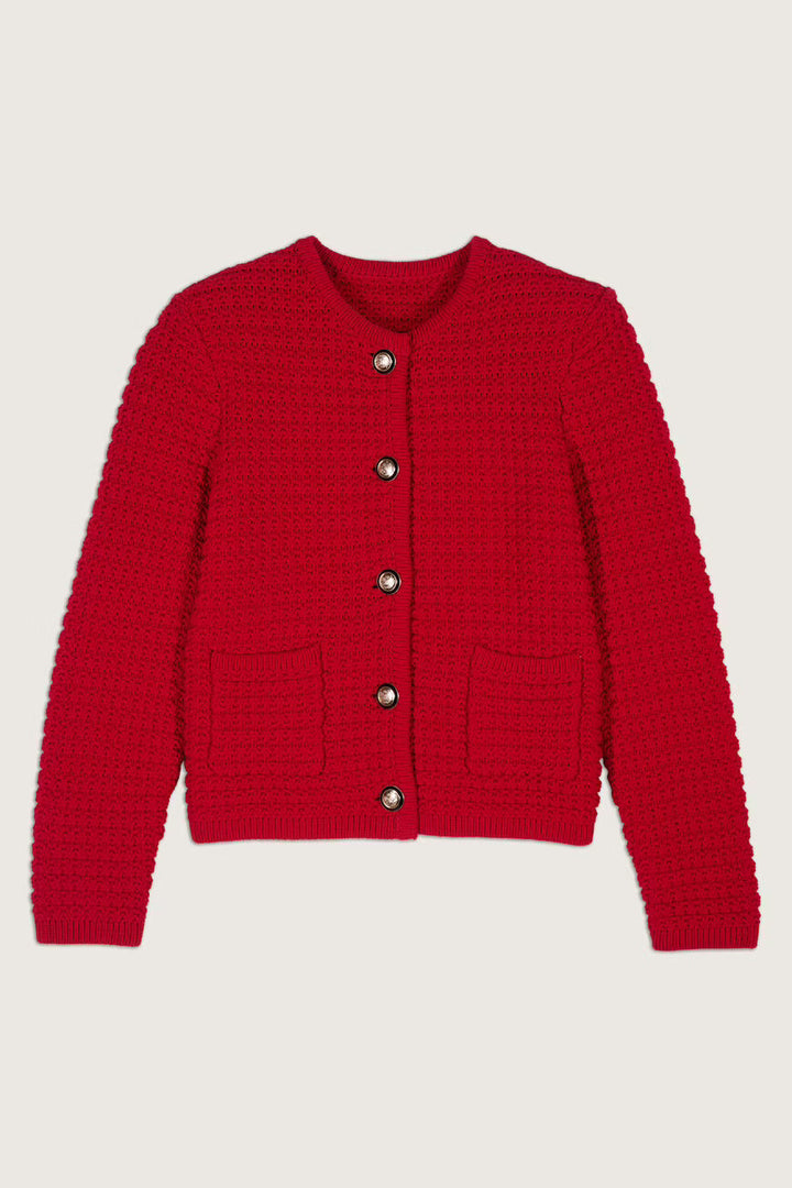 Ba&sh Gaspard Cardigan -Rouge