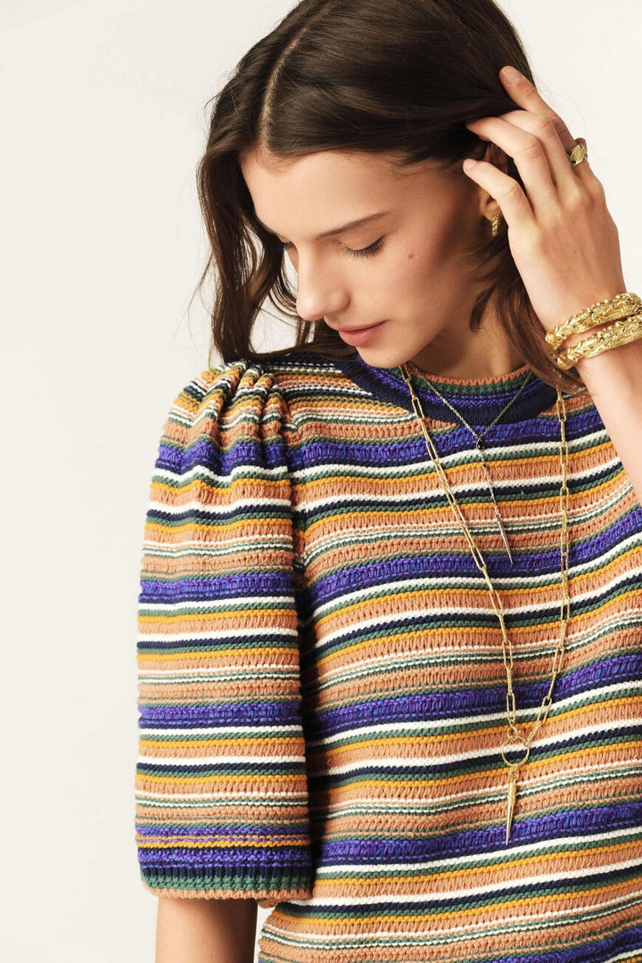 ba&sh Farfaela Short Sleeve Sweater Jumper