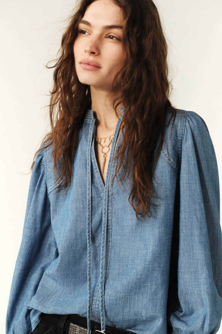 ba&sh  Kuka Denim Blouse