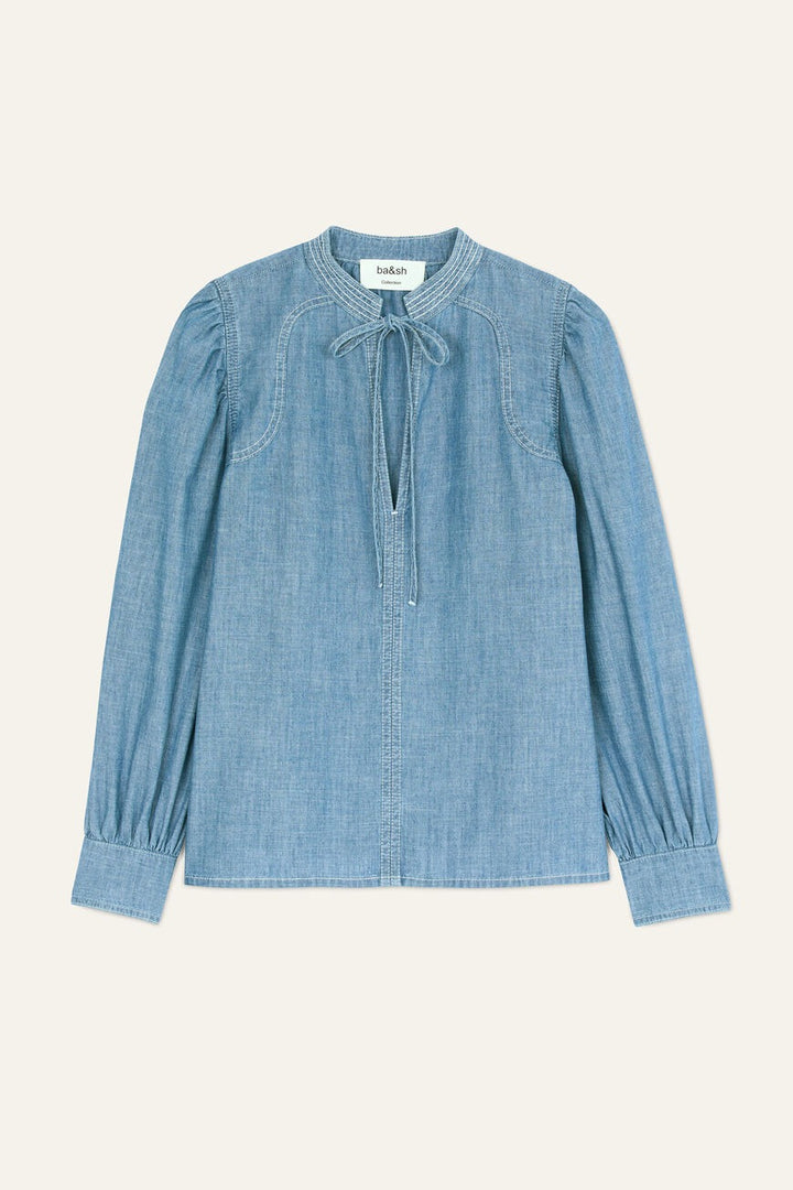 ba&sh  Kuka Denim Blouse