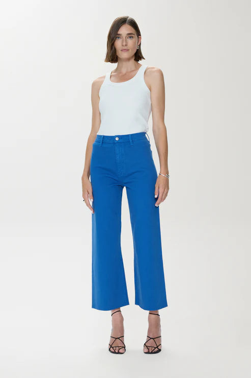 Pistola Penny Cropped Jeans Ciel