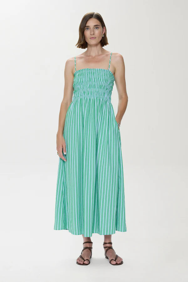 Pistola Bianca Shirred Dress