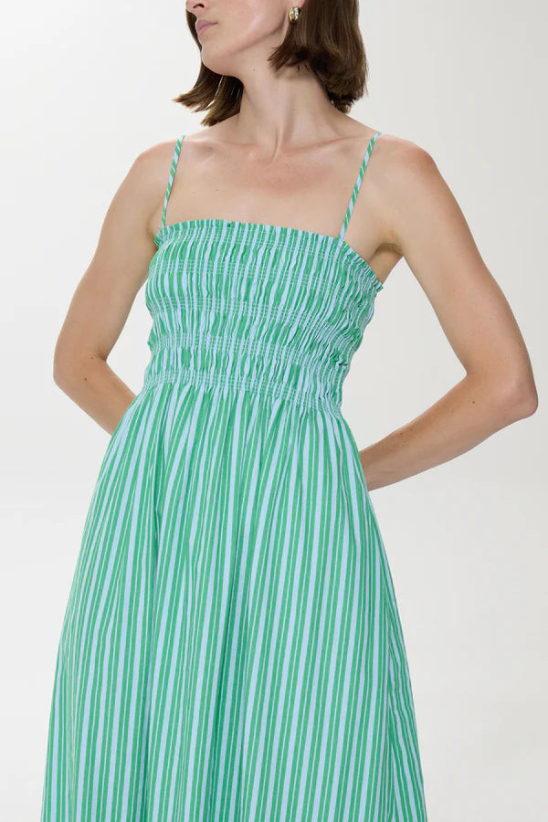 Pistola Bianca Shirred Dress