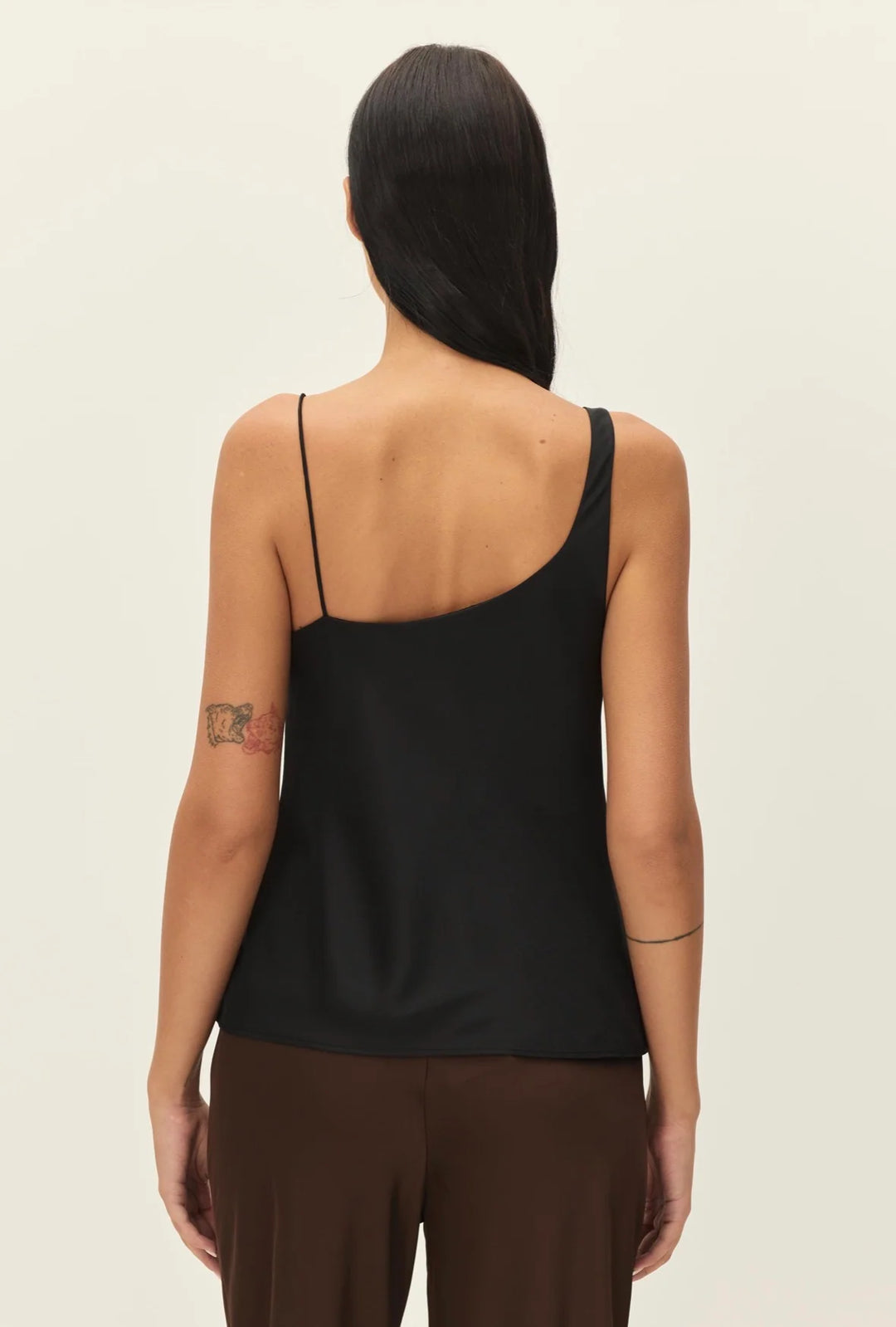 Elodie Etta Satin Cami Top -Black