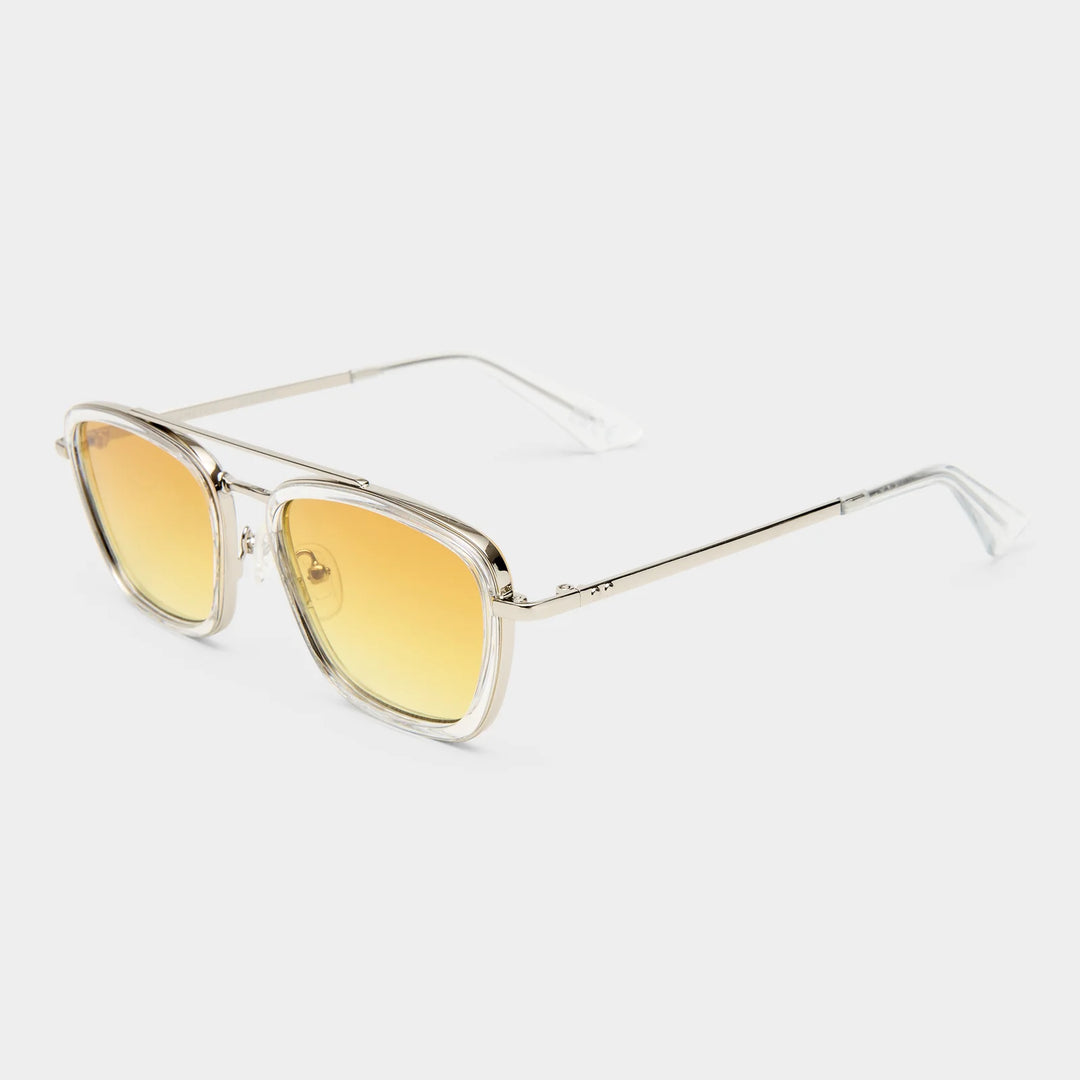Le Specs Diametric - Silver Crystal Clear