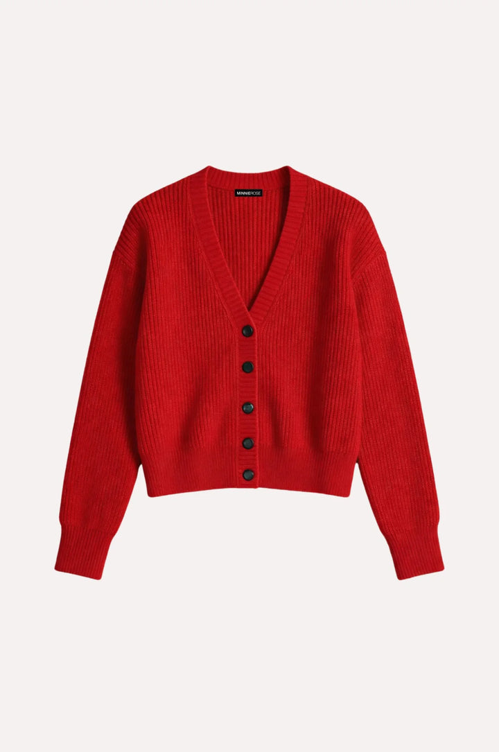 Minnie Rose Cotton Shaker Crop Cardigan