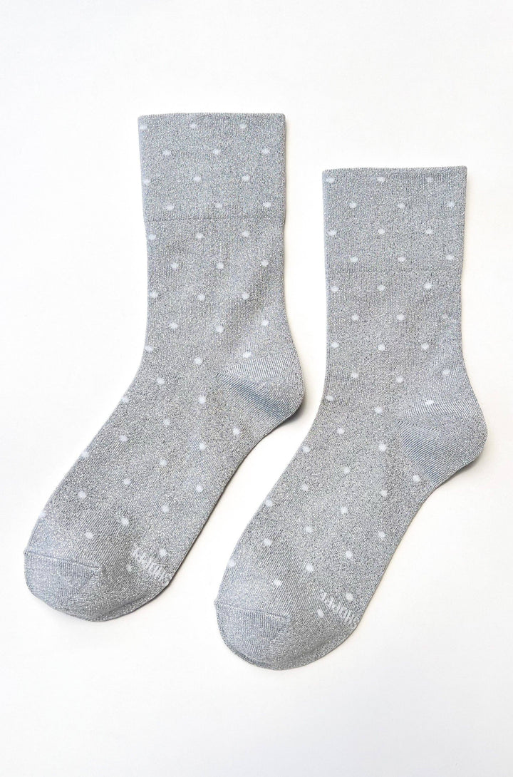 Le Bon Shoppe - Lurex Patterned Sneaker Socks