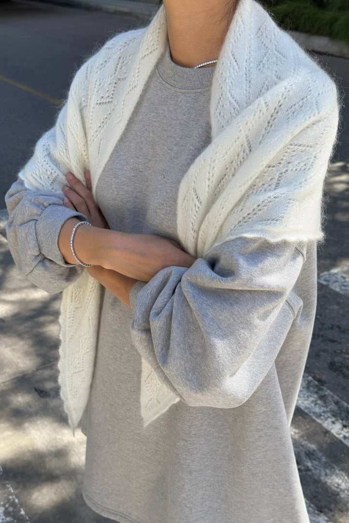 Le Bon Shoppe - Mohair Pointelle Shawl