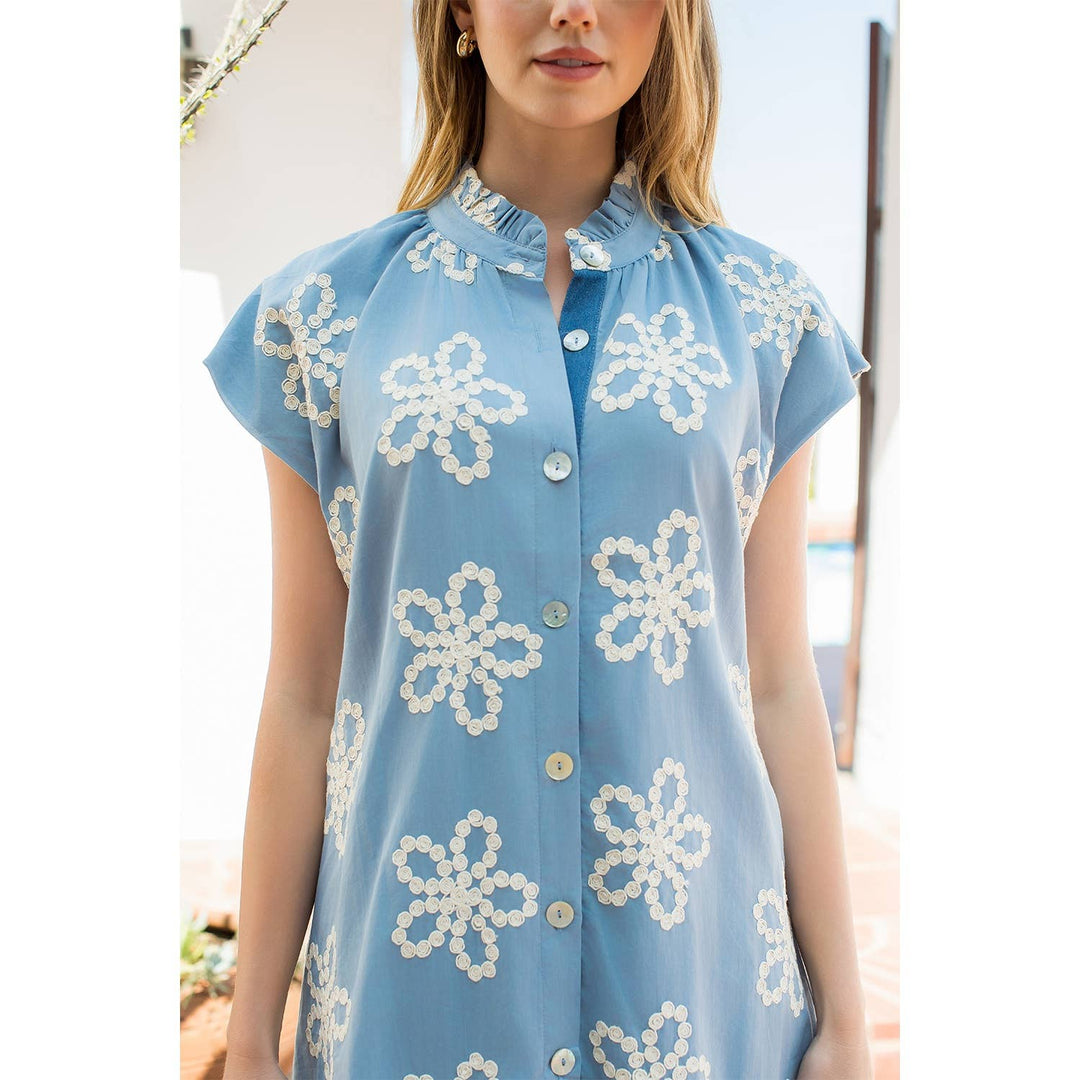 THML FTM3120 Ruffle Collar Dress