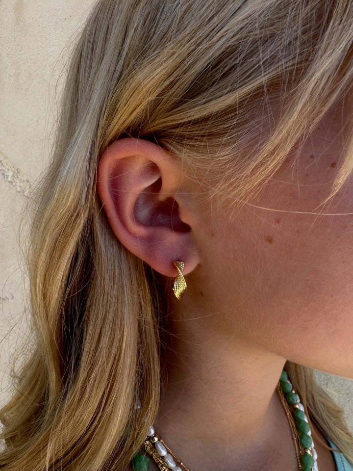 Jessica Matrasko Jewelry - Azalea Gold Filled Huggie Hoop Earrings