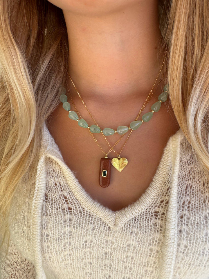 Jessica Matrasko Jewelry - Disco Heart Pendant Necklace