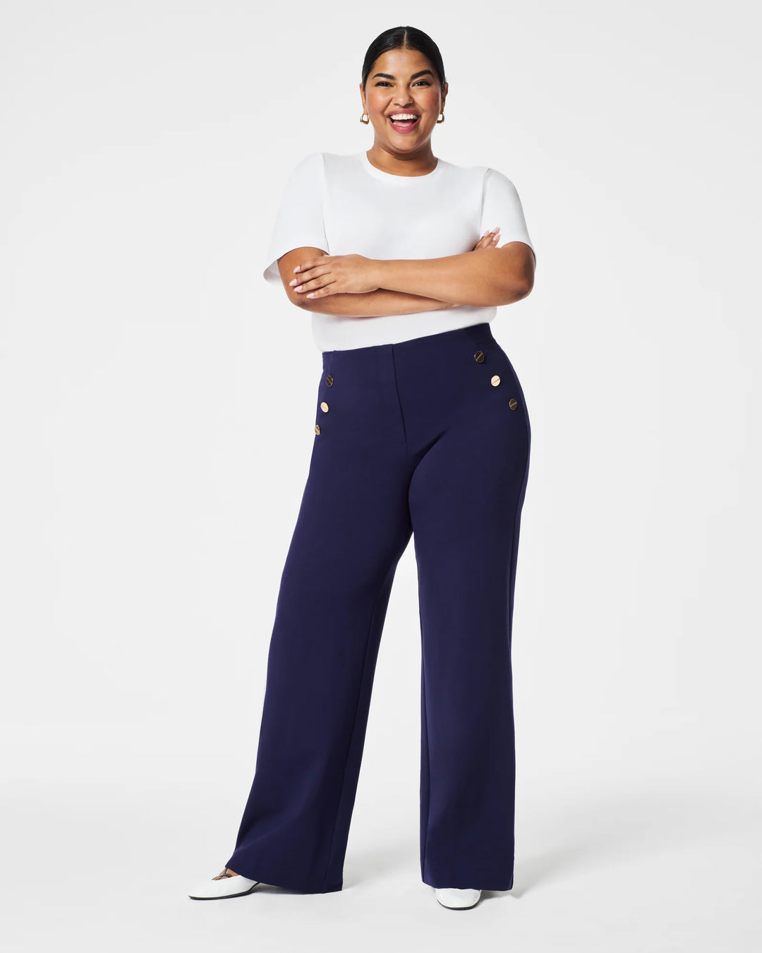 Spanx The Perfect Pant- Button wide Leg