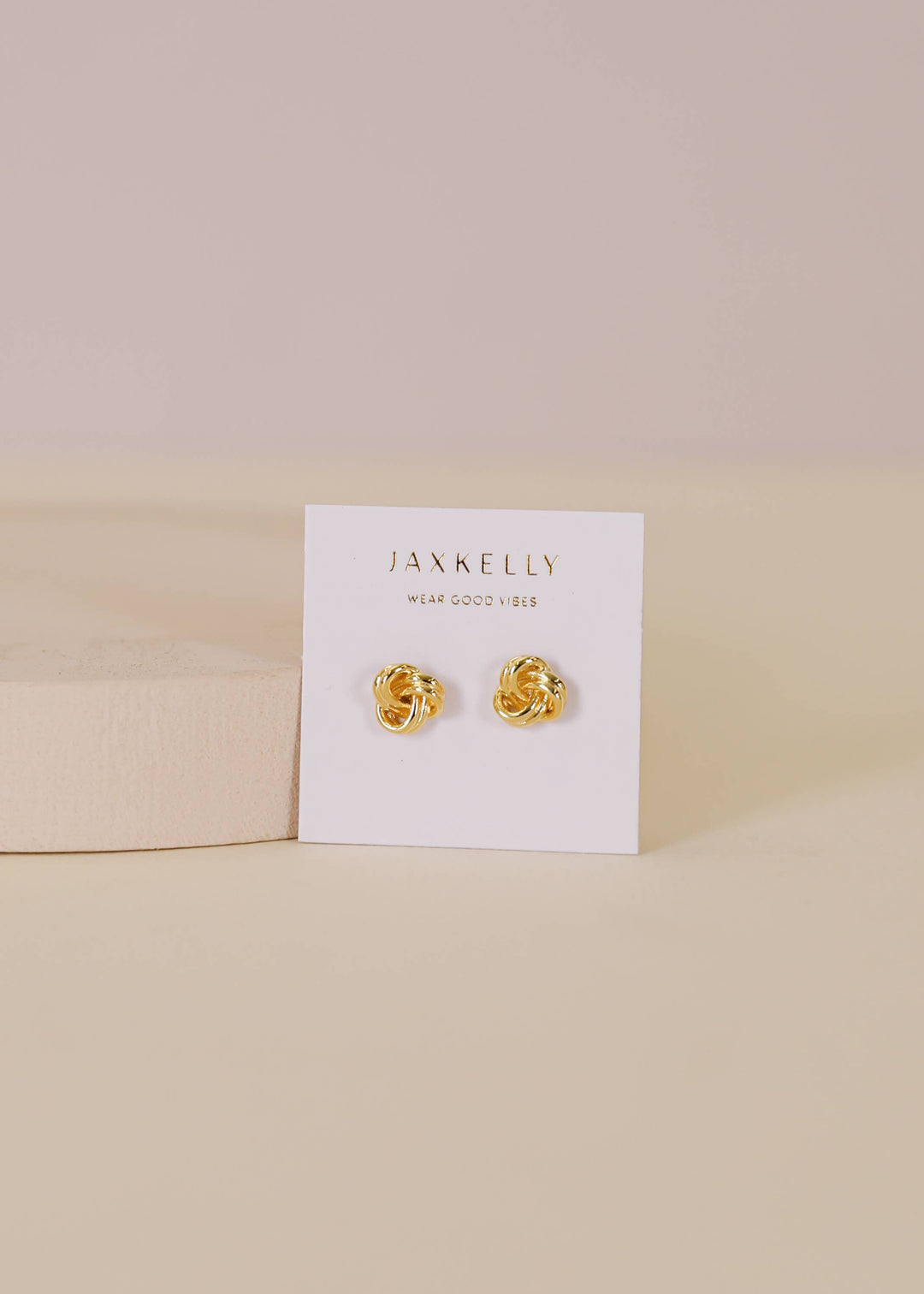JaxKelly - Petite Gold Knot Earrings