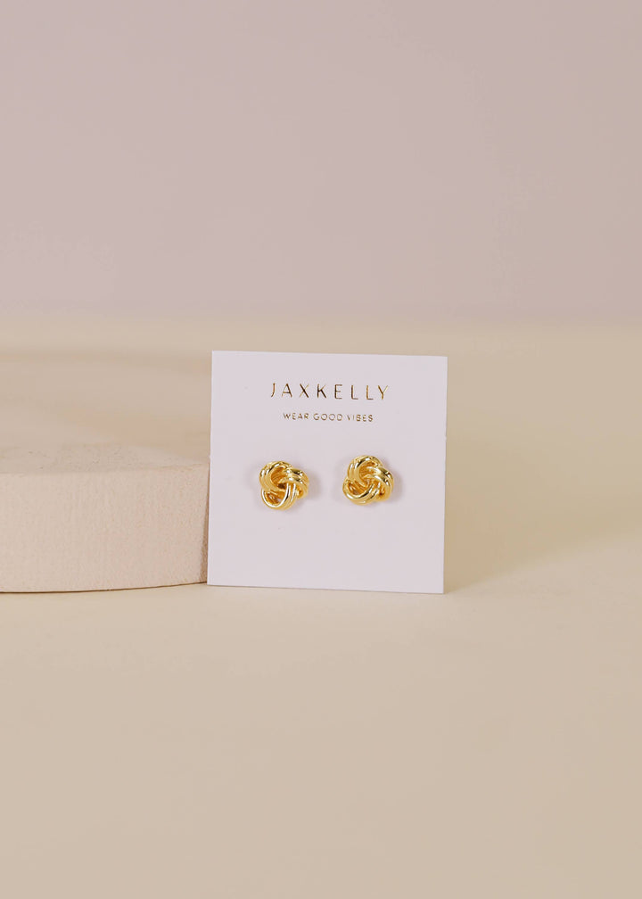 JaxKelly - Petite Gold Knot Earrings
