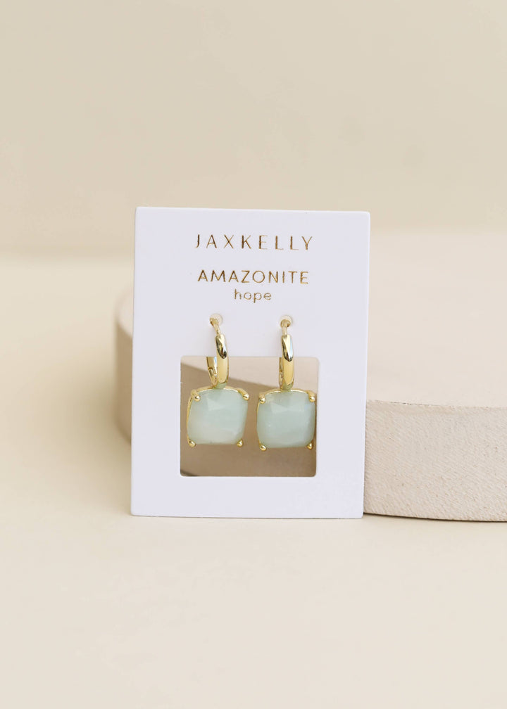 JaxKelly - Gemstone Mini Drop - Amazonite