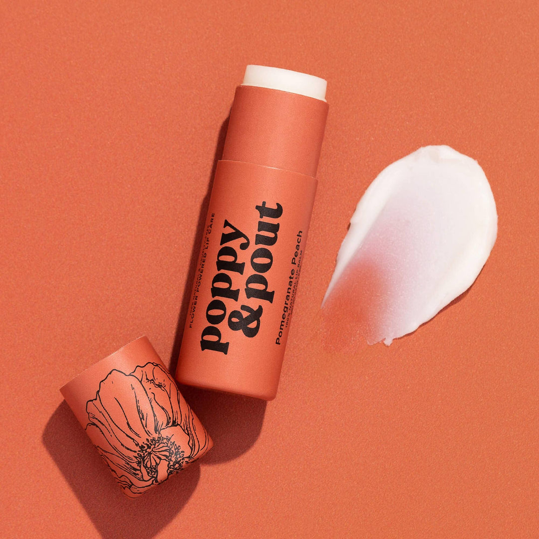 Poppy &amp; Pout - Lip Balm, Pomegranate Peach