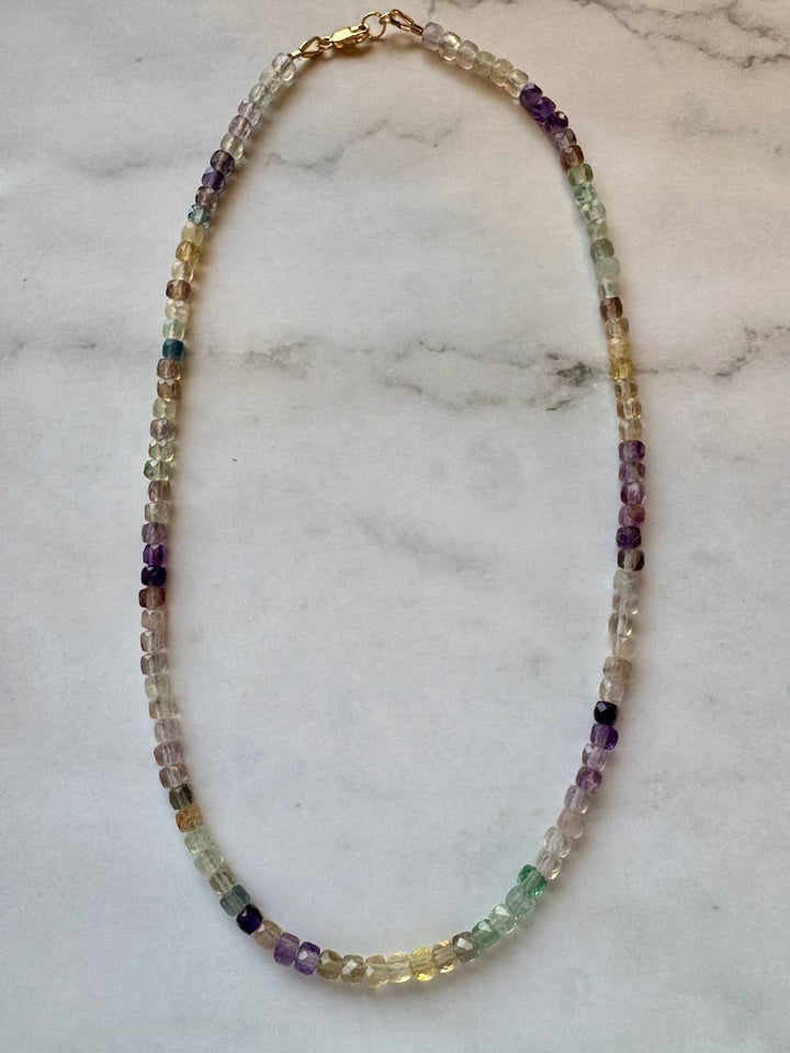Jessica Matrasko Jewelry - Lillian Faceted Natural Gemstone Necklace