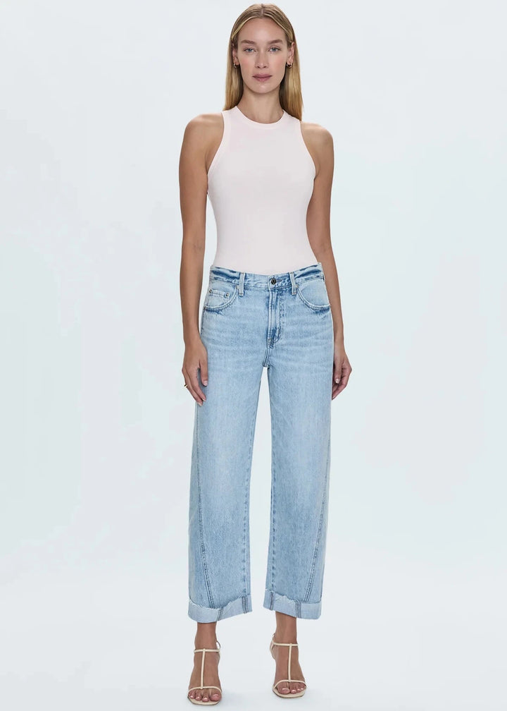 Pistola Kacey Mid Rise Cuffed Boyfriend Jean Berkeley