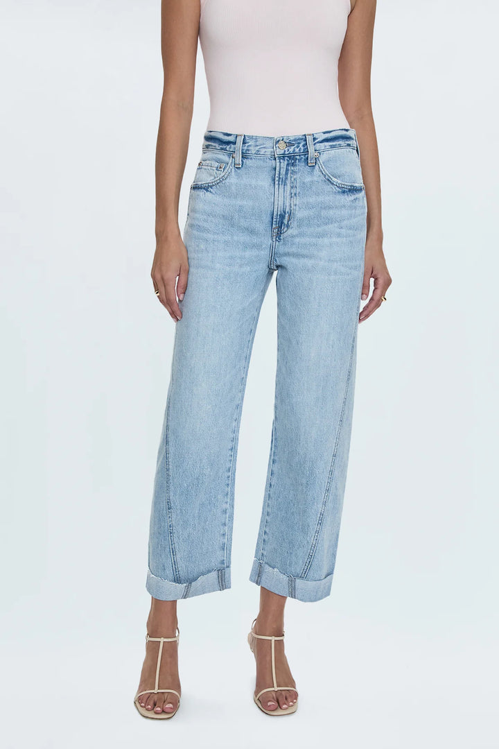 Pistola Kacey Mid Rise Cuffed Boyfriend Jean Berkeley