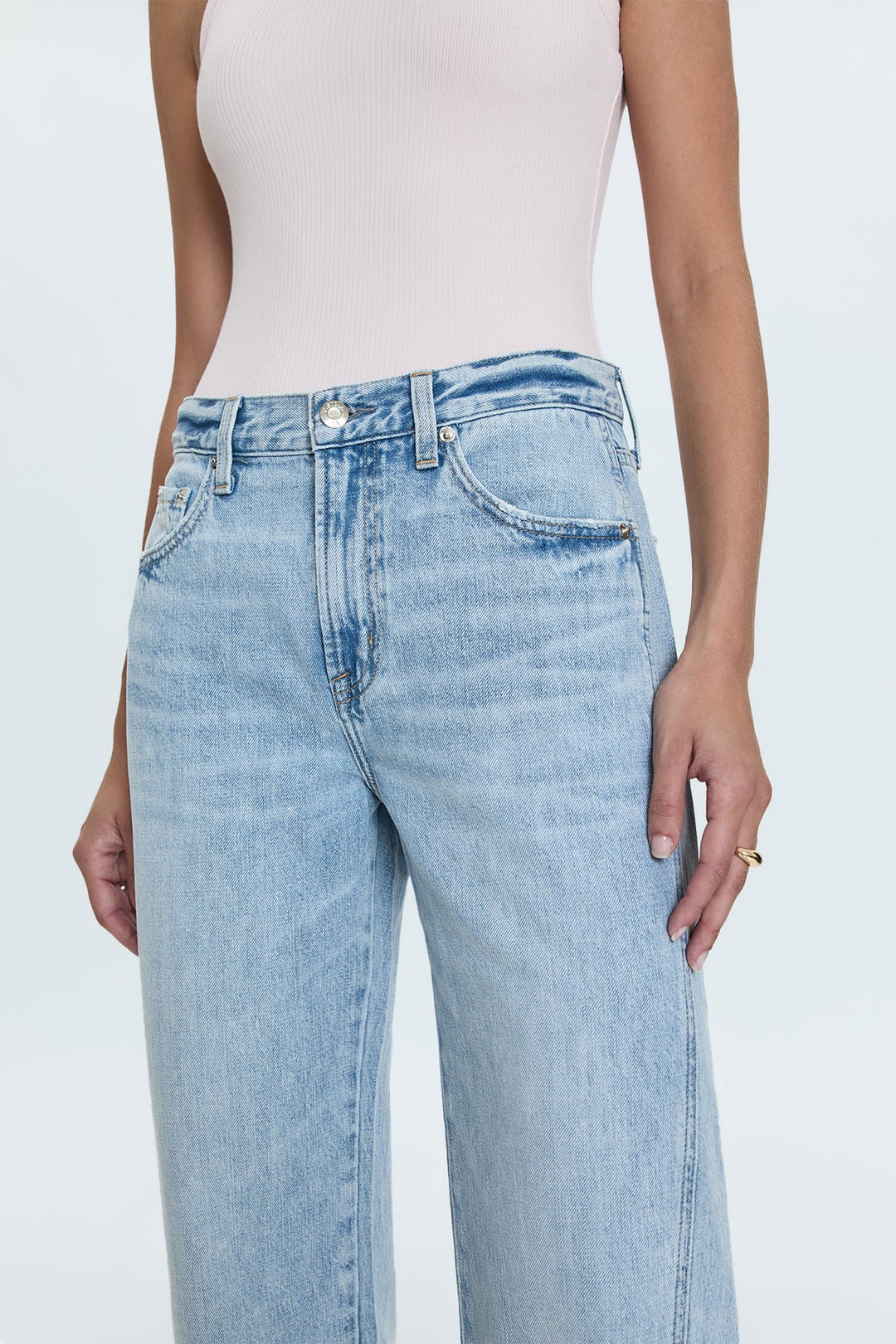Pistola Kacey Mid Rise Cuffed Boyfriend Jean Berkeley