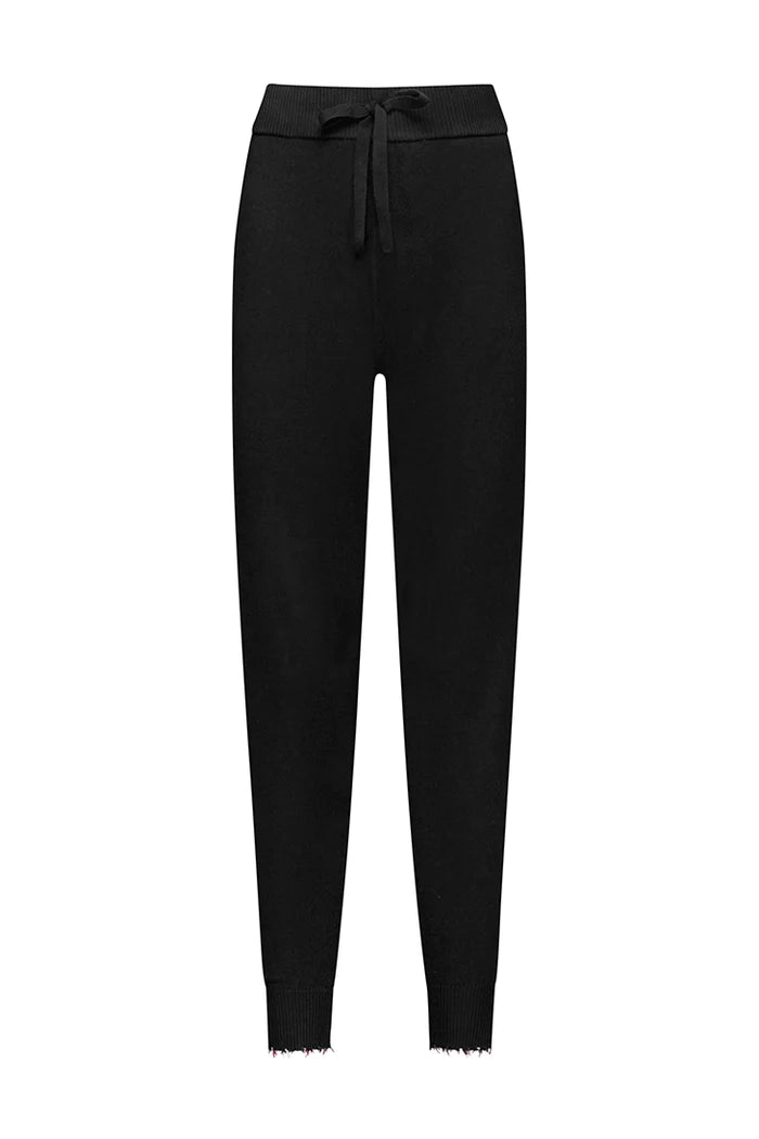 Minnie Rose Cotton Cashmere Frayed Jogger