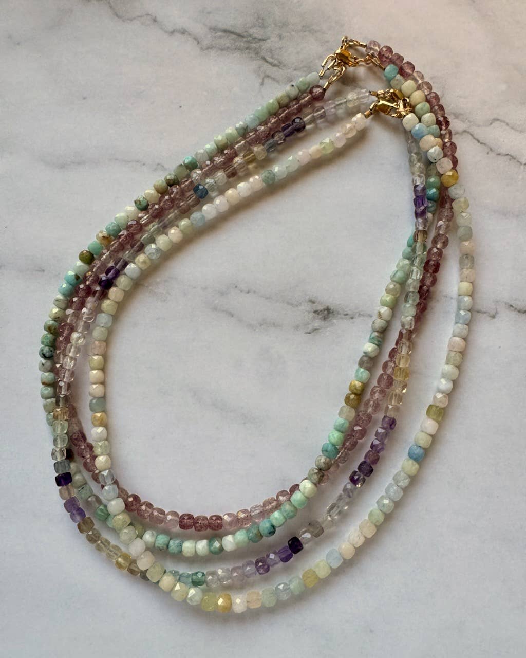 Jessica Matrasko Jewelry - Lillian Faceted Natural Gemstone Necklace