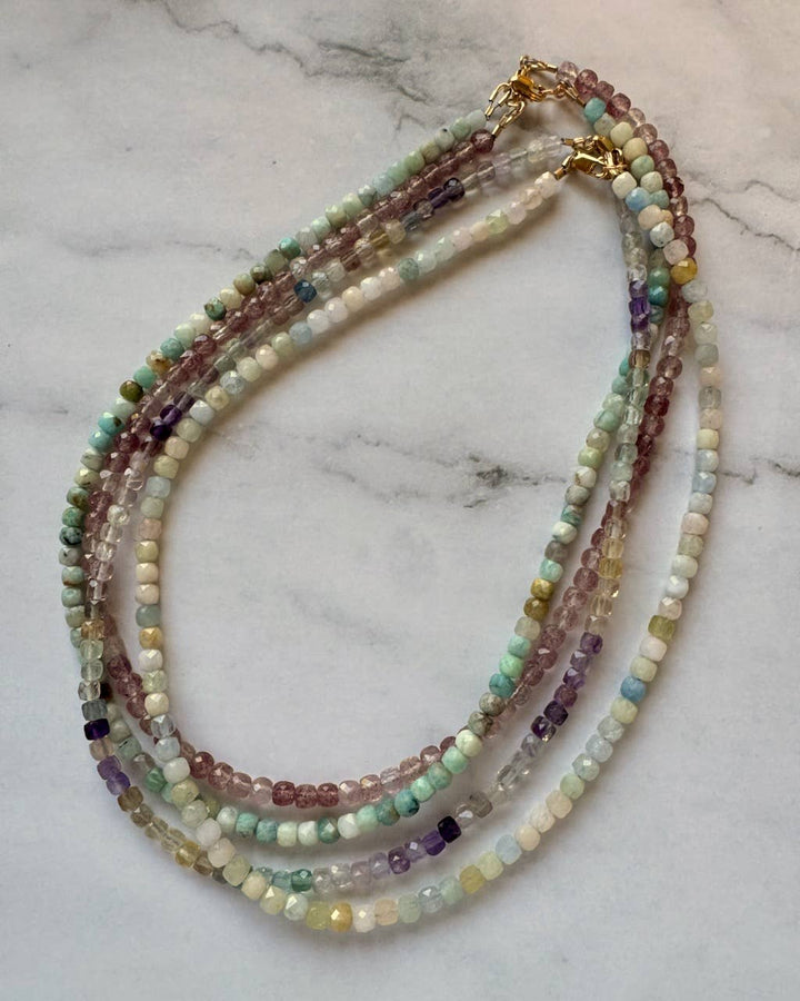 Jessica Matrasko Jewelry - Lillian Faceted Natural Gemstone Necklace