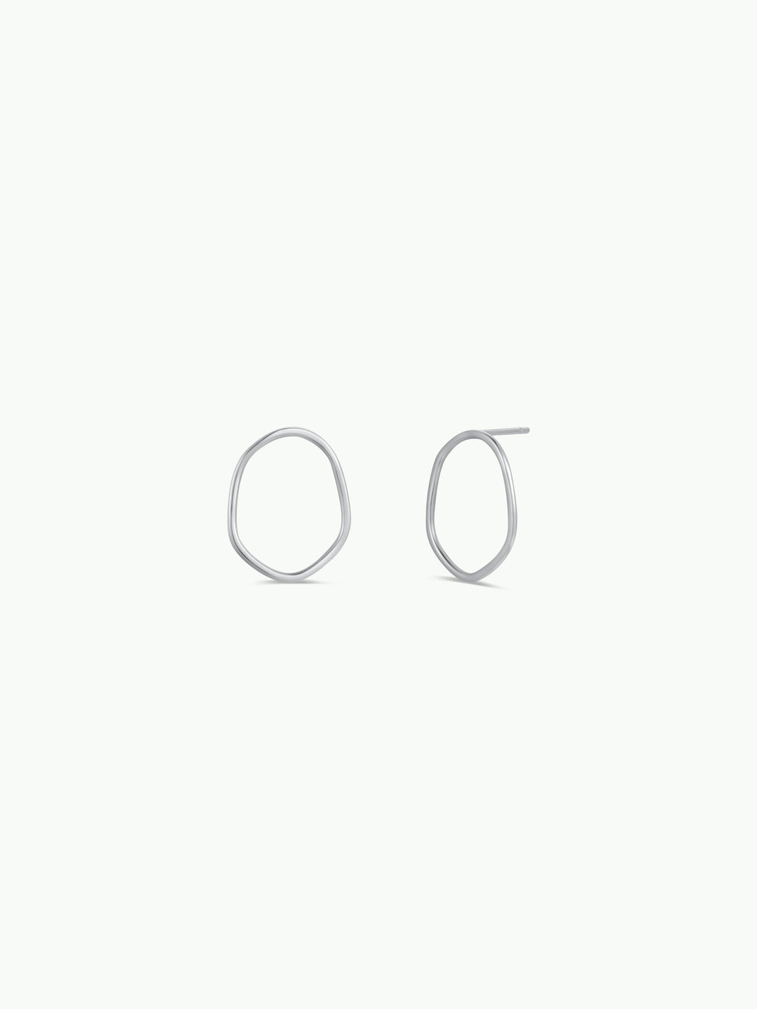 JaxKelly - Silver Organic Hoop