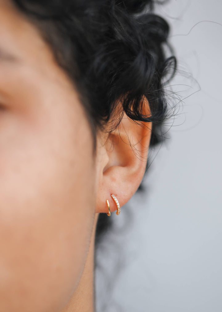 JaxKelly - Pave Spiral - Gold Earrings