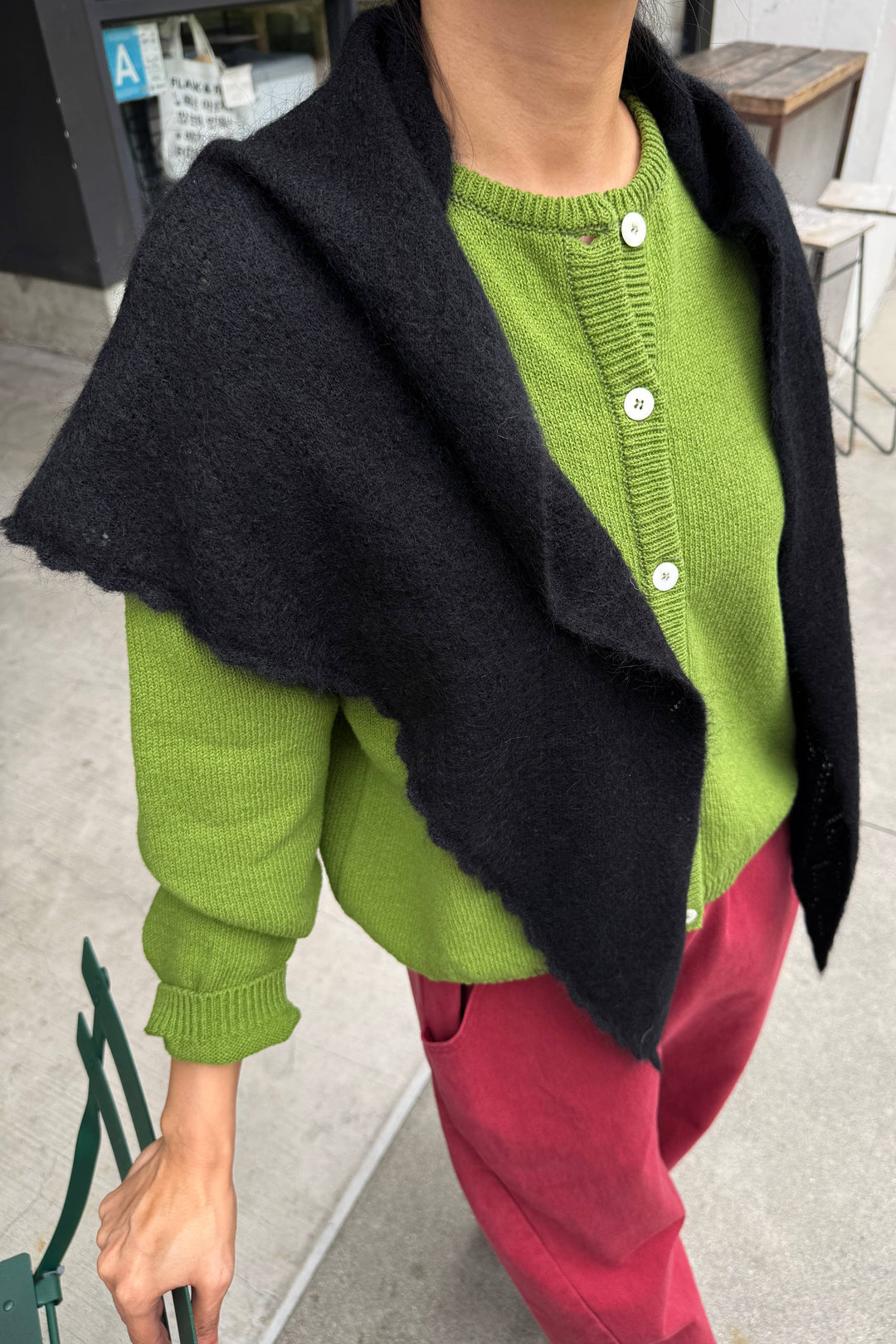Le Bon Shoppe - Mohair Pointelle Shawl