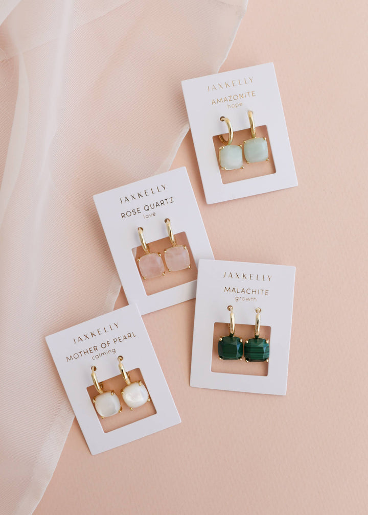 JaxKelly - Gemstone Mini Drop - Malachite